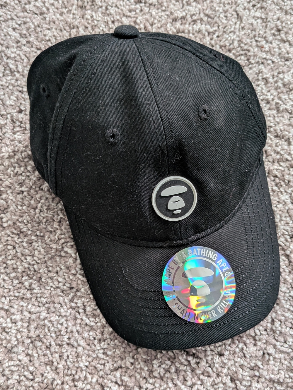 BAPE Black Logo Baseball Cap